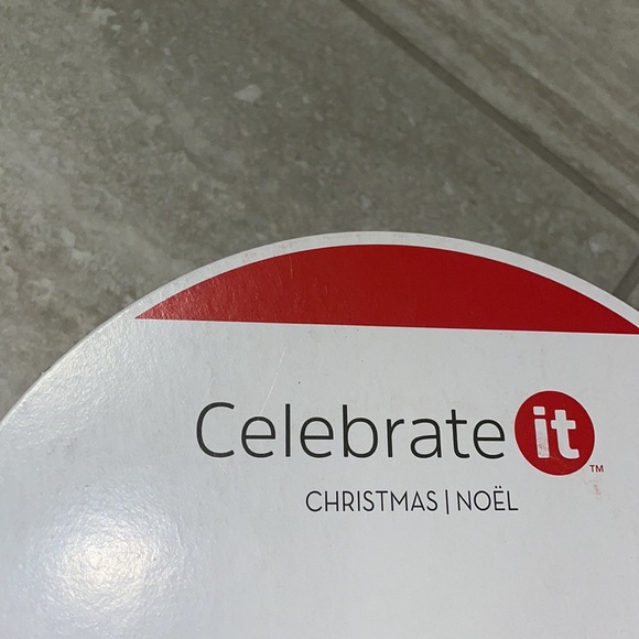 Celebrate it Tan And Red Buffalo Check Christmas Wired Ribbon - Picture 9 of 10